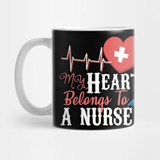 My heart belongs to a nurse Mug